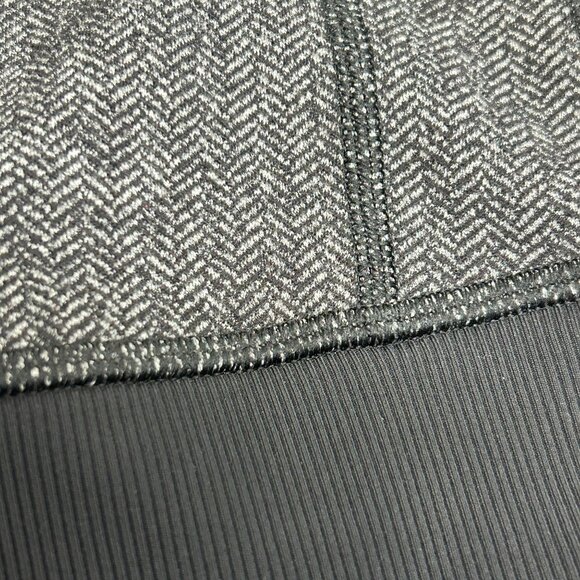 Lululemon Women's Daily Practice Full Zip Hooded Jacket Herringbone Gray Size 6 - Picture 13 of 16